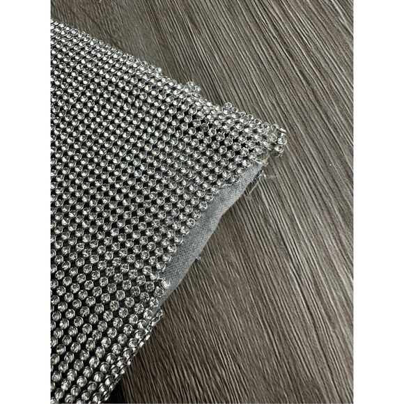 CULT GAIA Hera nano crystal-embellished knotted satin shoulder bag $440 - Picture 9 of 13